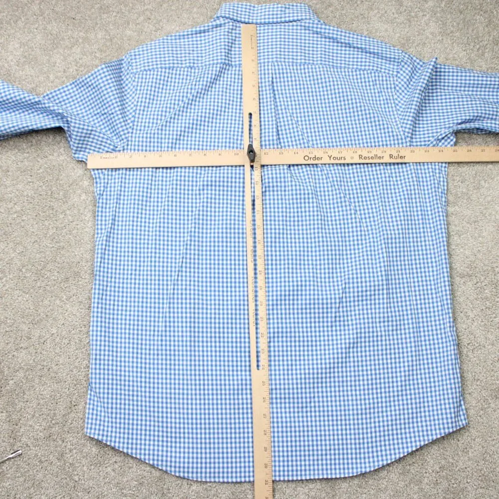 Vineyard Vines Shirt Men Large Blue Classic Fit Tucker Cotton Stretch L/S Button - Picture 11 of 14